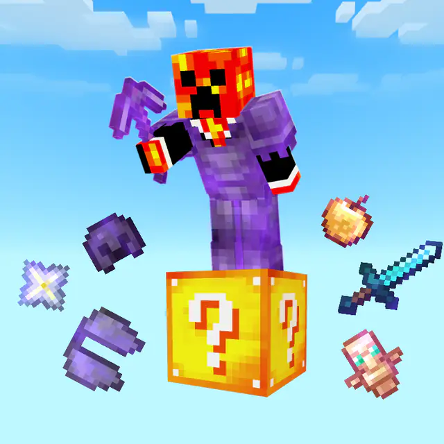 A Minecraft thumbnail sized for Instagram