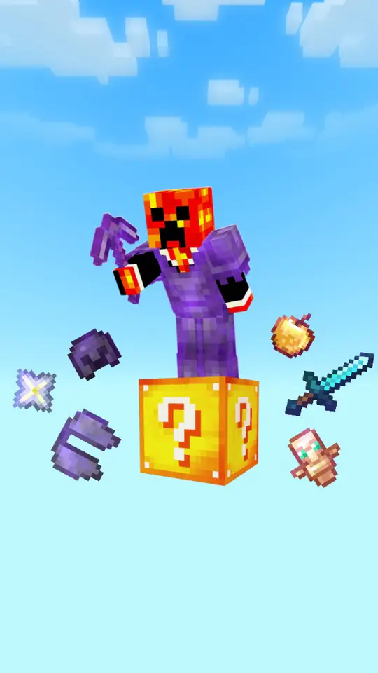 A Minecraft thumbnail sized for Shorts and Reels